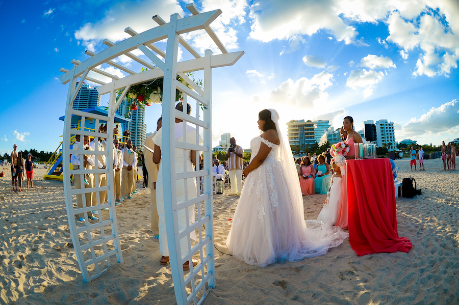 South Beach Wedding Featured on Tacari Weddings